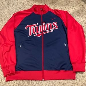 Nike Minnesota Twins Track Jacket Red White And Blue